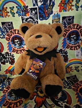 Grateful Dead "Miracle" 14" Plush Bear – (Liquid Blue) Excellent Condition!
